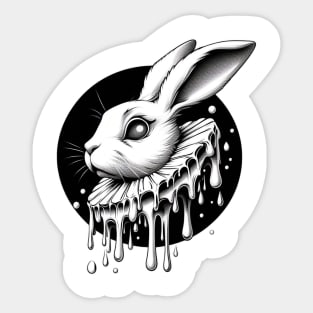 white rabbit Sticker